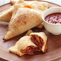 Cheesy Bison Pepperoni Pizza Turnovers image