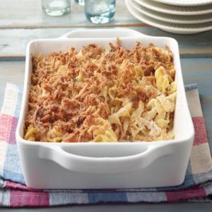 French Onion Chicken Noodle Casserole image