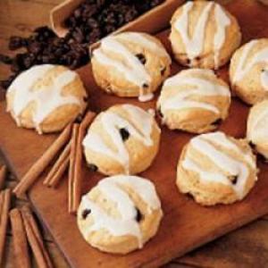 Cinnamon Raisin Biscuits with Icing_image