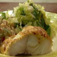 Curry-Topped Black Cod with Cumin-Scented Warm Savoy Slaw_image