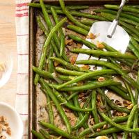 Roasted Green Beans with Lemon & Walnuts image