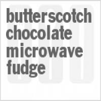 Butterscotch Chocolate Microwave Fudge_image
