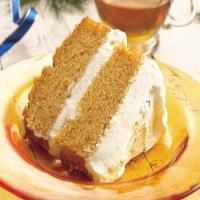 Pumpkin Angel Food Cake with Ginger-Cream Filling_image