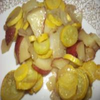 Microwaved Squash, Potatoes & Onions image