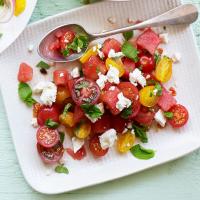 Heirloom tomato & watermelon salad image