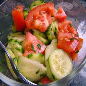 My Mother's Easy Cucumber Salad With Tomatoes and Chives image