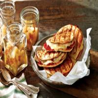 Chicken-Pizziola Panini with Green Tea Spiced Pears image