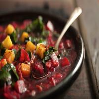 Beets-With-Greens Borscht image