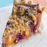 Peach Blueberry Streusel Pie_image