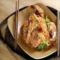 Spicy Thai Basil Grilled Shrimp with Sour Mango Salad_image