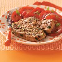 Pork Chops with Herb Pesto for Two_image
