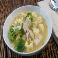 Chicken and Broccoli Tortellini Soup image