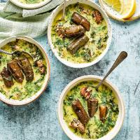 Easter lamb soup with dolma image