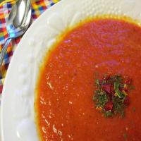 Tomato and Roasted Red Pepper Soup_image