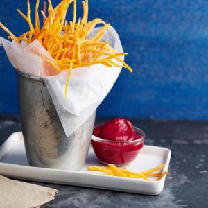 Sweet Potato Strings with Beet Ketchup_image