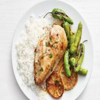 Lemon Chicken with Shishito Peppers image