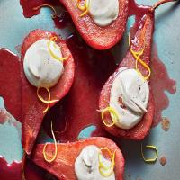 Pomegranate-Poached Pears_image