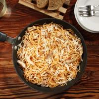 Simple Spaghetti with Chicken, Parmesan and Mozzarella image