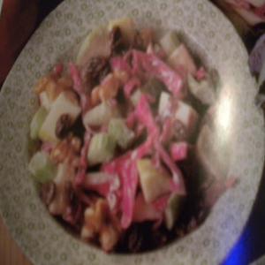Waldorf Salad With Red Cabbage & Cider Dressing_image