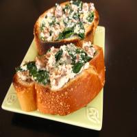 Italian Sausage Spinach and Ricotta Toasts image