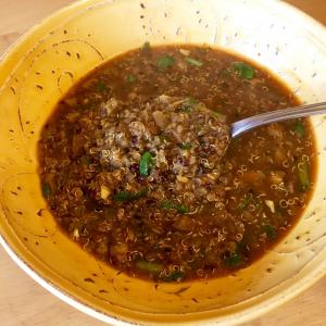 Mushroom, Garlic & Quinoa Soup image