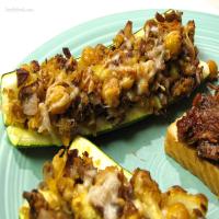 Zucchini With Chickpea and Mushroom Stuffing_image