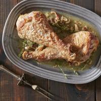 Skillet Turkey with Bacon and White Wine image