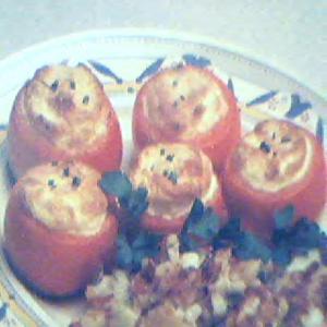 Cheese Souffle in Tomatoes_image