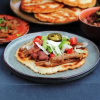 Fry Bread Tacos with Spicy Shredded Beef_image