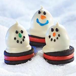 Melting Snowmen Oreo Cookie Balls_image