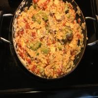 Cheddar Chicken and Rice Skillet image