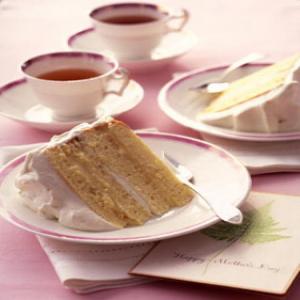 Genoise Layer Cake with Rum Syrup and Whipped Cream Frosting_image