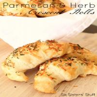 Parmesan and Herb Crescent Dinner Rolls Recipe image