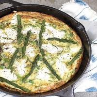 Frittata with Asparagus, Goat Cheese, and Herbs_image