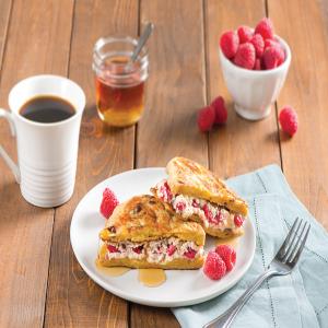 Raspberry and Ricotta Stuffed French Toast Pitas_image