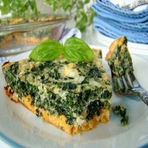 Crustless Spinach Quiche (Low Fat) image