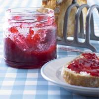 Homemade raspberry jam image