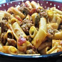 Pasta with Sausage, Tomatoes, and Mushrooms_image