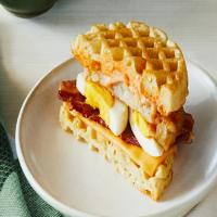 Breakfast Waffle Sandwich image