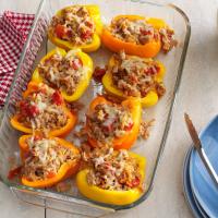 Turkey-Thyme Stuffed Peppers image