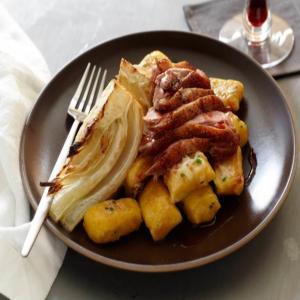 Duck Breast With Red Wine Sauce and Butternut Squash Gnocchi_image