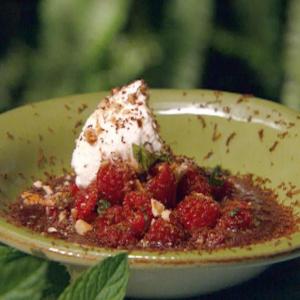 Chocolate Soup with Raspberry and Hazelnut Salad_image