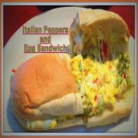 Italian Pepper and Egg Sandwich image