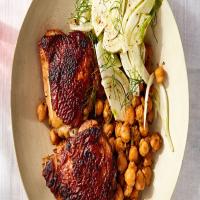 Skillet Chicken with Sundried Tomato and Chickpeas image