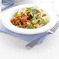 Cauliflower & cashew pilaf with chickpea curry image