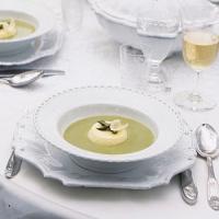 Asparagus Soup with Parmesan Custards_image