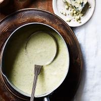 Leek, fennel & potato soup with cashel blue cheese image