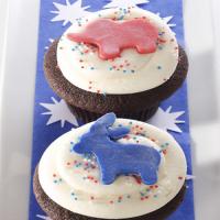 Chocolate and Vanilla Election Day Cupcakes_image