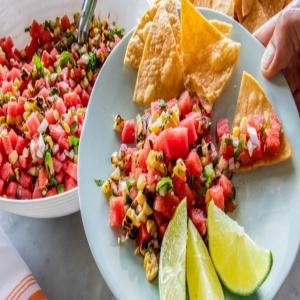 Grilled Corn & Watermelon Salsa Recipe by Tasty_image