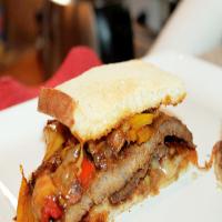 Steak Fajita Sandwich with Caramelized Onions, Mushrooms, and Peppers Recipe - (4.5/5) image